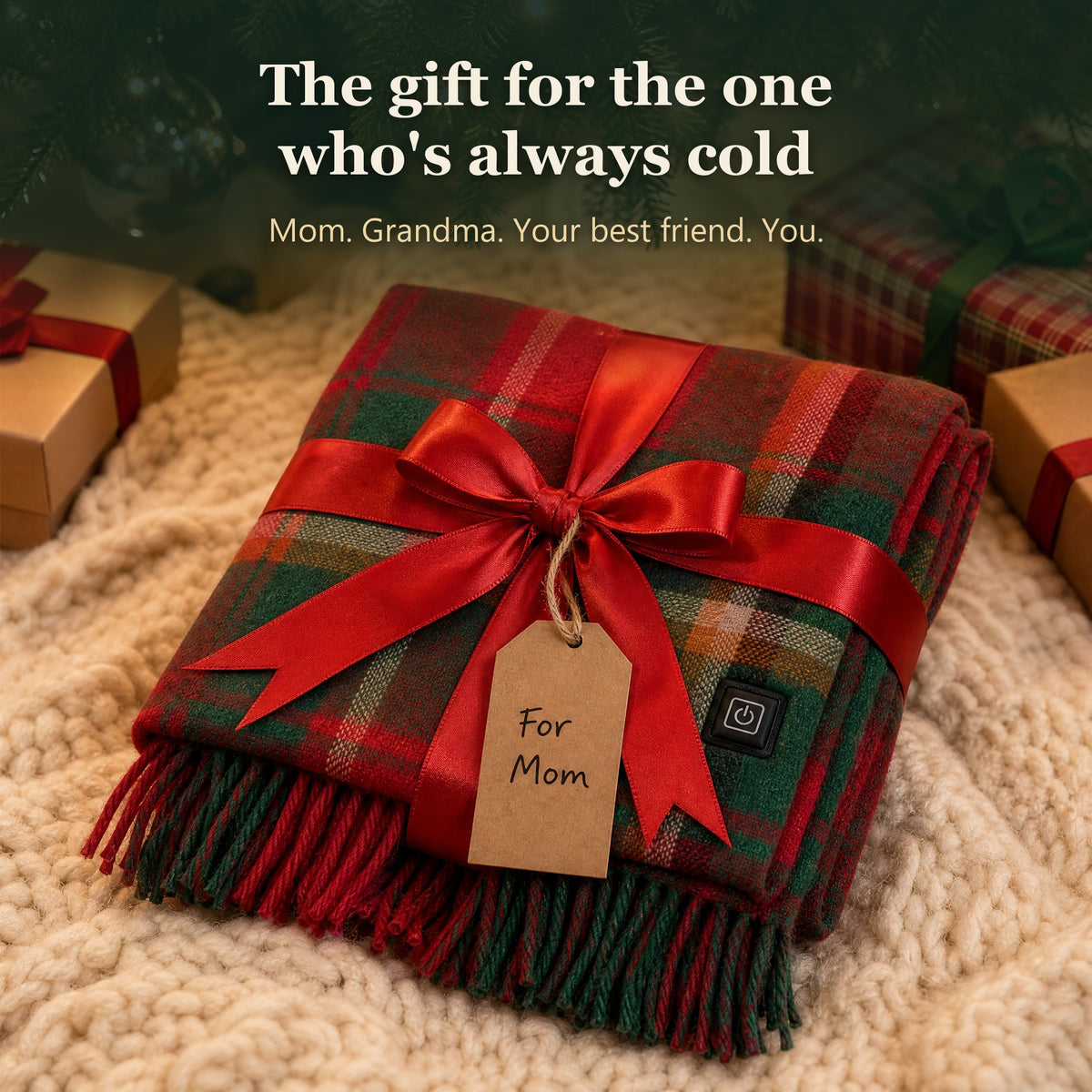 The Bonnie Plaid Heated Scarf