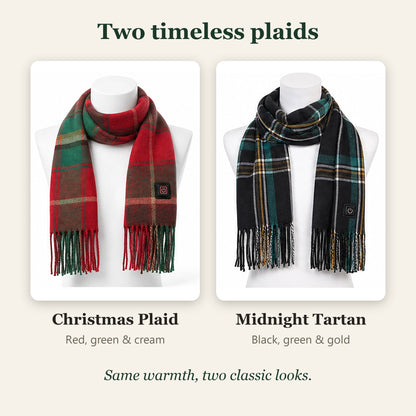 The Bonnie Plaid Heated Scarf
